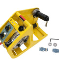 Yellow control panel for CO2 MAG Welding Machine With Automatic Wire Feeder, Steel Double Drive MIG Welder for heavy duty use.