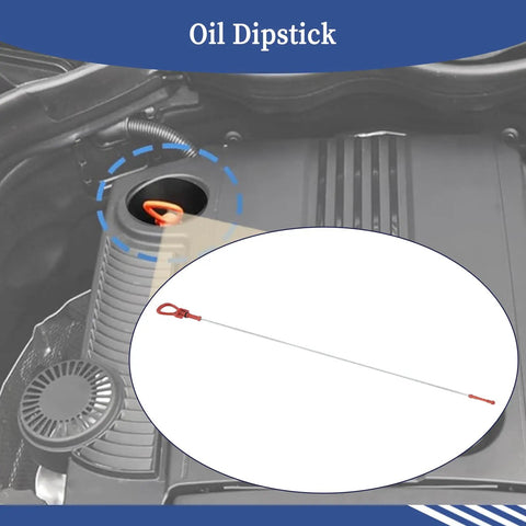 Oil Dipstick For Mercedes-Benz C250 2012 2013 2014 2015 Replacement Part 2710108001 in engine view
