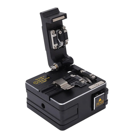 Optical Fiber Cleaver with 16 cutting end faces in plastic housing, pro grade fiber cutter tool with auto return mechanism.