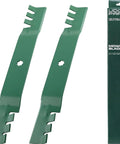 42 Inch Mulching Mower Blades Replacement Set 2 Pack For 42 Inch Deck Lawn Tractors And Gators Compatible With D105 D110