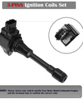 Set Of 4 Ignition Coil Packs And Spark Plugs For Nissan Vehicles Altima Versa Sentra Rogue Cube NV200 2.5L 2.0L 1.8L 1.6L L4