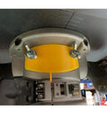 Close-up of Universal Dust Port Adapter For Router Tables that secures snug on DW6184 bases with mounting screws.