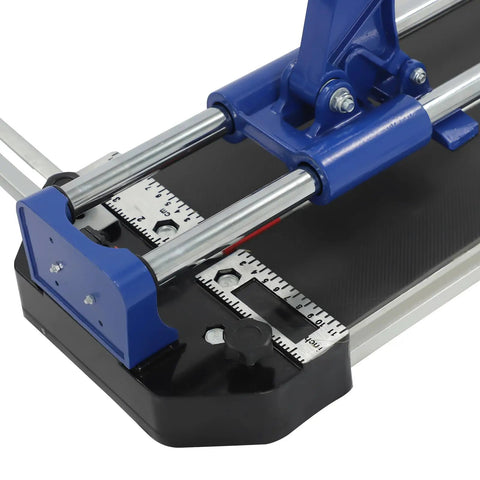 24 Inch Manual Tile Cutter With Tungsten Alloy Wheel And Double Rail Track For Ceramic Porcelain And Glass Cutting precision measurement detail