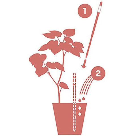 Sustee Aquameter Plant Moisture Sensor Pen Set Of 4 Green Medium For Pots 3 To 6 Inches Leave In Soil Meter For Continuous Moisture Monitoring No Fuss Easy Watering Smart Plant Care, pot diagram