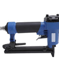 Heavy Duty Pneumatic Brad Nailer 20 Gauge side view showcasing durable materials and ergonomic handle for precision trim jobs.