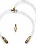 One Person DIY Hydraulic Steering Bleed Kit With Filler Hose For SeaStar BayStar And Uflex Systems, with brass connectors