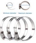 Heavy Duty 30 Pc Stainless Steel Hose Clamp Kit With Adjustable Worm Gear Design Perfect For Auto Marine Plumbing And Diy Projects To Secure Pipes Like A Boss Without Breaking The Bank, stainless steel clamps