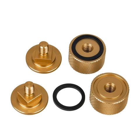 Dope Gold Aluminum Anodized Welding Hood Fasteners Set for Pipeliner Style Helmets Replacement Headgear Hardware