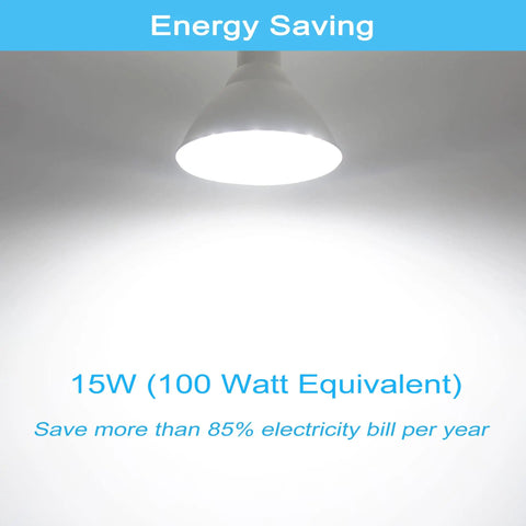 Radar Motion Sensor LED Flood Bulb Outdoor Use 15W 5000K Daylight PAR38 E26 Base 1500LM Dusk To Dawn 100W Equivalent 360 Degree Motion Detection Wide Coverage 2 Pack, lit