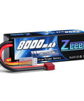 3S 11.1V 8000mAh RC LiPo Battery 100C With T Connector Hard Case For 1 By 8 And 1 By 10 RC Cars Trucks Buggy Tanks