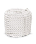 White Nylon Twisted Rope Heavy Duty Pull Cord For Anchor Tree Work Cargo And Craft Projects Weather Resistant UV Safe