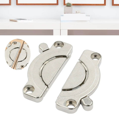 Sturdy Zinc Alloy Cabinet Hinges Table Connector For Furniture No Fuss Install With Screws lightweight desk bracket