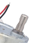 Close-up of No Sweat Operation 12V DC Motor With Whisper Quiet Gearbox 5 RPM Reversible Drive For Vending And Automation Low Power Draw.