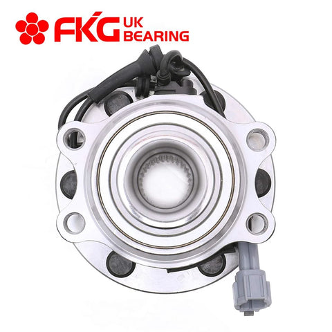 Top view of Front Wheel Bearing Hub Assembly With ABS For 2005 2016 Nissan Frontier 4WD 4x4, showing six-lug configuration.