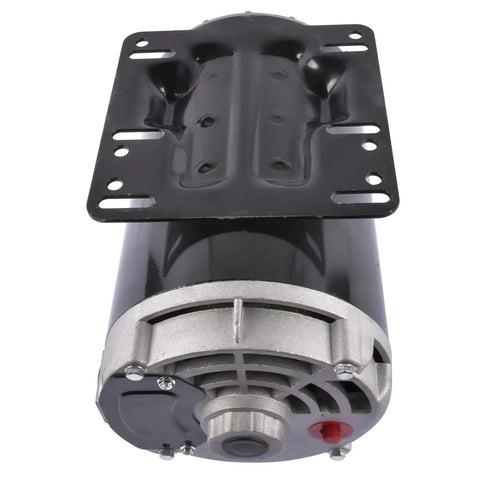 5HP Air Compressor Electric Motor 230V 22A Single Phase 3450RPM 56HZ Open Drip Proof Frame with mounting plate view