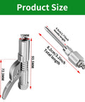 narrow access grease gun needle set with size measurements
