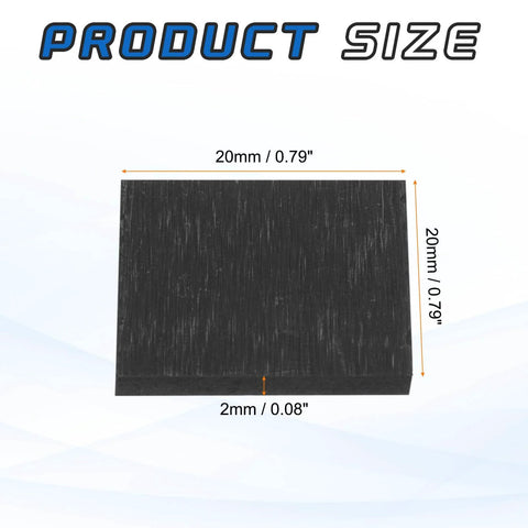 Rectangle Graphite Block Ingot High Purity Graphite Electrode Plate Sheet 20x20x2mm for Melting Casting and Electrolysis