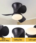 21 Inch Ceiling Fan With Lights And Remote Matte Black Smart App Control Metal Blades Dimmable LEDs Adjustable Brightness