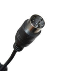 Close-up of DIN 4-pin connector on 9V 3A AC Power Adapter For Korg Synthesizers And Mixers Plug-And-Play Power Supply