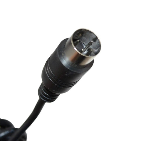 Close-up of DIN 4-pin connector on 9V 3A AC Power Adapter For Korg Synthesizers And Mixers Plug-And-Play Power Supply