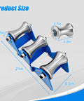 Heavy Duty Cable Puller Sheave For Industrial Laying High Load Wire Tugger Pulley Efficient Cable Feeding Wheel Steel Pulley Attachment For Large Scale Wiring Projects with dimensions labeled