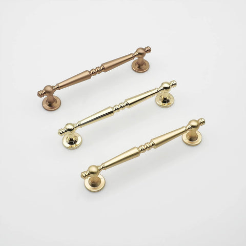 10 Pack Polished Gold Cabinet Pulls 5 Inch Center To Center Holes 128mm Zinc Alloy Polished Brass Drawer Dresser Handles