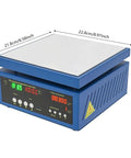 Pro Grade 700W Soldering Station with blue metal chassis, fast preheating for PCB desoldering, LED display, precise control.