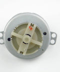 Top view of Dope High Torque JS-50 DC Gear Motor with Speed Reduction, showing iron shell housing and POM gears.