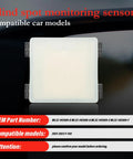 Beast Grade Blind Spot Detection Sensor Upgrade For Ford F150 Escape Expedition Lightning And F250 Super Duty Plug And Play Ml3z14c689 on a black background, showcasing sensor compatibility details.