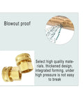 Beefy Brass Garden Hose Adapter Double Female Swivel Connector 1/2 NPT To 3/4 NH F F Pipe Joint Extension Repair Fitting For Outdoor Hoses Easy Install Durable Corrosion Resistant 1 Pack brass adapter shown blowout proof