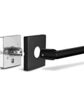 Entry Lever Door Handle Lock And Key Slim Square Locking Lever Set For Front Door Or Office, Reversible For Left Or Right Hand Doors