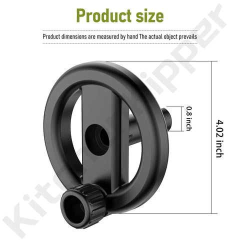 Tough As Nails Table Saw Hand Wheel 5140032-48 Replacement Part black diameter 4.02 inches and 0.8 inch grip for DW745 models.