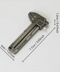 Pocket Vernier Caliper Ruler 0 To 50mm For Precise Outer Inner Diameter Measurements Zinc Aluminum Alloy