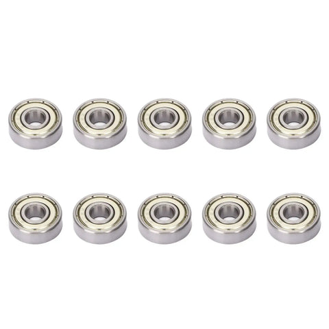 Deep Grooves Ball Bearing Kit, 10 Pack, High Speed Steel Bearings For Motors And Appliances, 6x17x6mm, Ultra Reliable, Low Friction, Smooth Operation, A True Workhorse For Makers And Pros, 10 sealed bearings