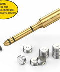 22LR Red Laser End Barrel Bore Sight Sighter for Wheelguns Pistols Rifles and Air Guns with brass construction and batteries