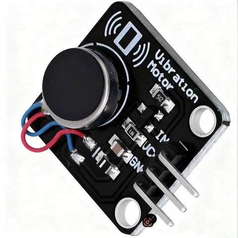 Dope 3 Pack DC5V Vibration Motor Module With MOS Drive, 9000RPM Flat Vibe Motors For Wearables, PWM Compatible, 30mm By 21mm, High Speed Tactile Feedback For Smart Devices And DIY Haptic Alerts, black PCB module