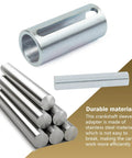 Shaft Sleeve Adapter And Pulley Kit For Three Quarters To One Inch Shafts Built Tough In Stainless Steel, showing components.