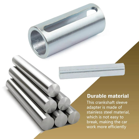 Shaft Sleeve Adapter And Pulley Kit For Three Quarters To One Inch Shafts Built Tough In Stainless Steel, showing components.