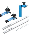 Table Saw Sled Kit With 17 Inch Predrilled Miter Bar, 5.5 Inch Hold Down Clamp, 3 Inch Fence Flip Stop, woodwork accessories