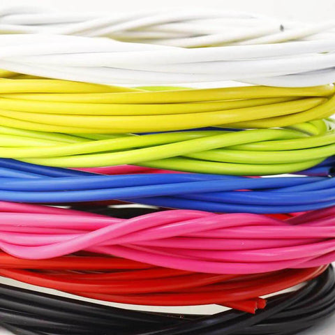 Top Tier Bicycle Cable Kit With Colorful Shifter And Derailleur Housing Sleeves Damping Foam Tips Crimps Guides Clamps For Mountain And Road MTB Ride, coiled housing