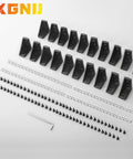 2040 Corner Bracket Connector Set 20 Pack Aluminum Extrusion 90 Degree Brackets with M5 T Nuts and Screws for CNC 3D Printer Frames Black
