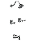 Oakmont Bath And Shower Trim Kit With Valve Dual Handle For Precise Temperature Control DIY Friendly Install High Pressure Shower Head