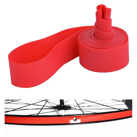 Bike Tire Liner Set Two Pieces For 24 Inch Wheels PVC Inner Tube Pad Rim Tape Lightweight Wear Resistant Pad Liner For Extra Puncture Protection And Safer Rides