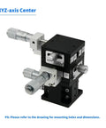 Pro Grade Rock Solid Micrometer Table With Manual Sliding X Y Z Axis, Trimming Optical Table, Guide Rail Displacement Platform