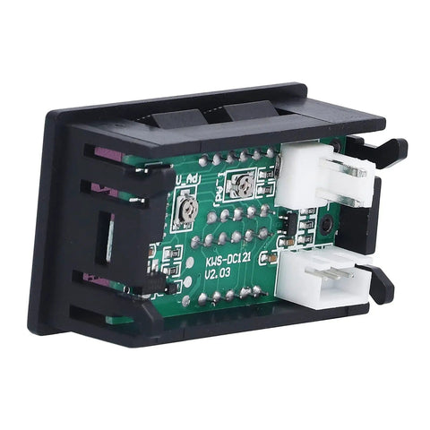 DIY Friendly Voltmeter And Ammeter Panel Meter For PCB Wiring 50A Digital Readout Shows Voltage And Current At A Glance