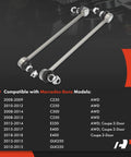 Front Sway Bar Link Kit 2X Stabilizer Links For Mercedes Benz C230 C250 C300 C350 E350 E400 GLK250 GLK350 AWD Models Only chart