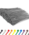 Beefy 14 Inch Zip Ties Bulk Pack 1000 Count Heavy Duty Self Locking Cable Ties With 120 Pound Strength UV Resistant Nylon Gray