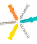 Drywall Anchors and Screws Kit, 240 Pieces With Organizer Box For Easy No Prep Self Drilling Installation, Yellow Zinc Plated Carbon Steel, Rust Resistant Wall Mount Hardware For DIY Projects: assorted anchors and screws