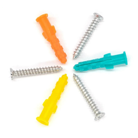Drywall Anchors and Screws Kit, 240 Pieces With Organizer Box For Easy No Prep Self Drilling Installation, Yellow Zinc Plated Carbon Steel, Rust Resistant Wall Mount Hardware For DIY Projects: assorted anchors and screws