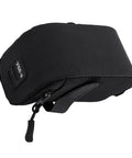 Under Seat Bike Bag With 3D Shell Ultra Lightweight 0.75L Storage Pouch For Riders Easy Hook And Loop Strap On Quick Install Polyester Durable Waterproof Black